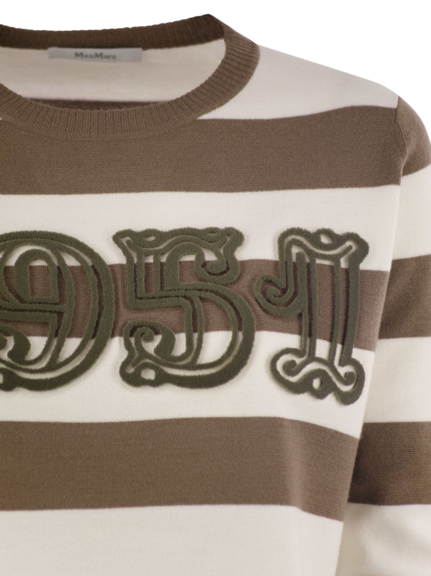 Max Mara Women Viterbo - Wool Sweater With Embroidery by Luosophy