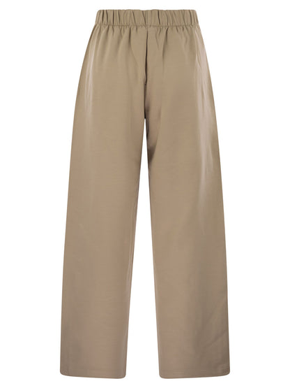 Max Mara Women Filovia - Silk And Cotton Fleece Trousers by Luosophy