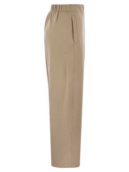 Max Mara Women Filovia - Silk And Cotton Fleece Trousers