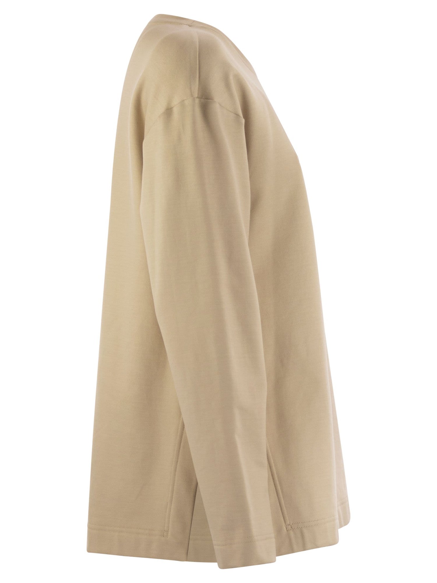 Max Mara Women Berma - Silk And Cotton Sweatshirt by Luosophy
