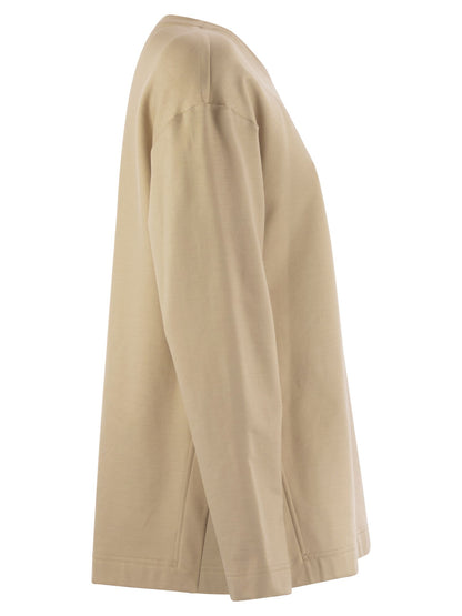 Max Mara Women Berma - Silk And Cotton Sweatshirt by Luosophy