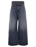 Sportmax Women Procida - Low-Waisted Oversize Denim Trousers by Luosophy