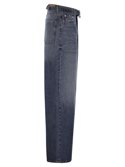 Sportmax Women Procida - Low-Waisted Oversize Denim Trousers by Luosophy