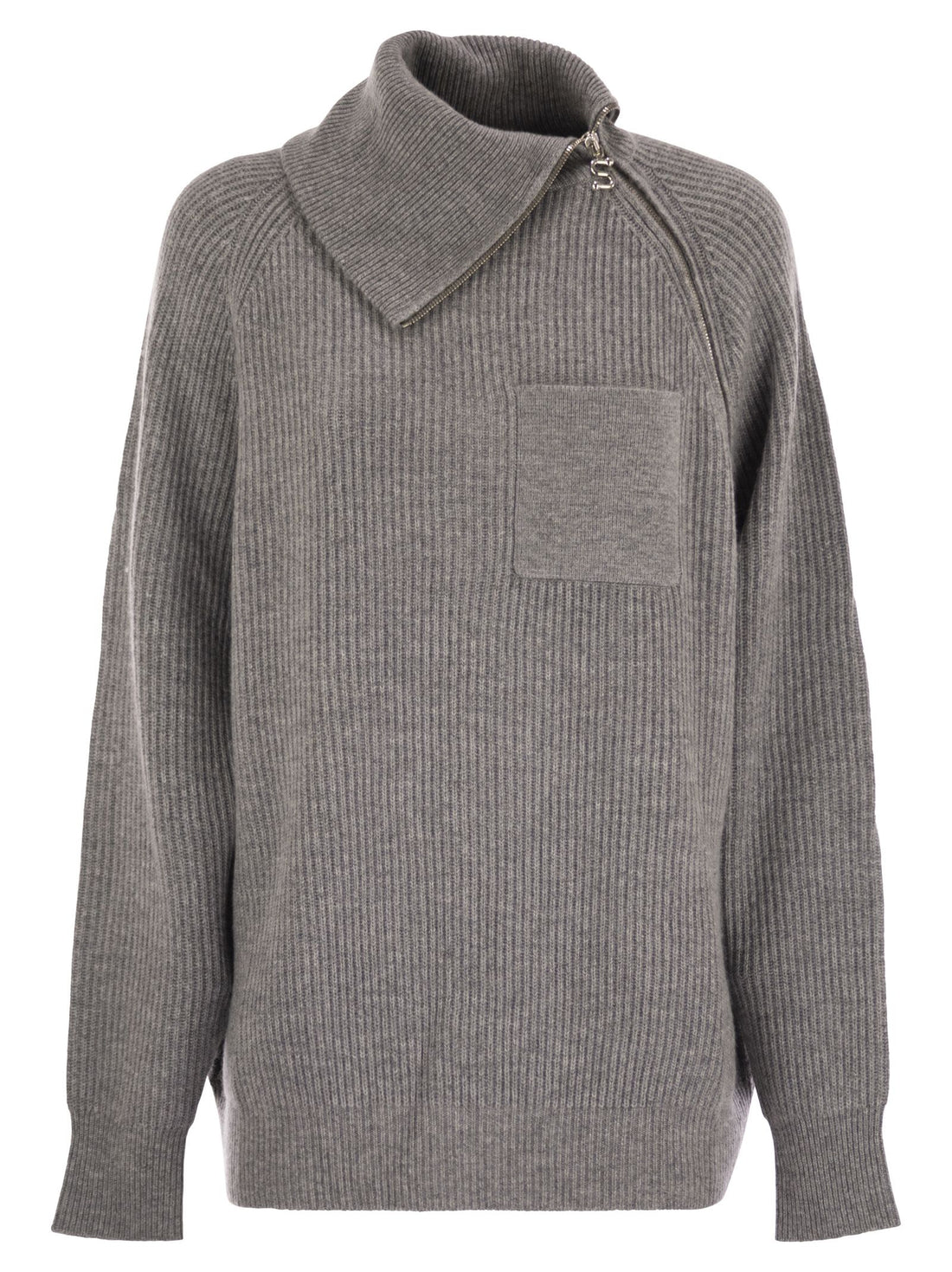 Sportmax Women Salpa - Cashmere-Blend Sweater With Zip by Luosophy