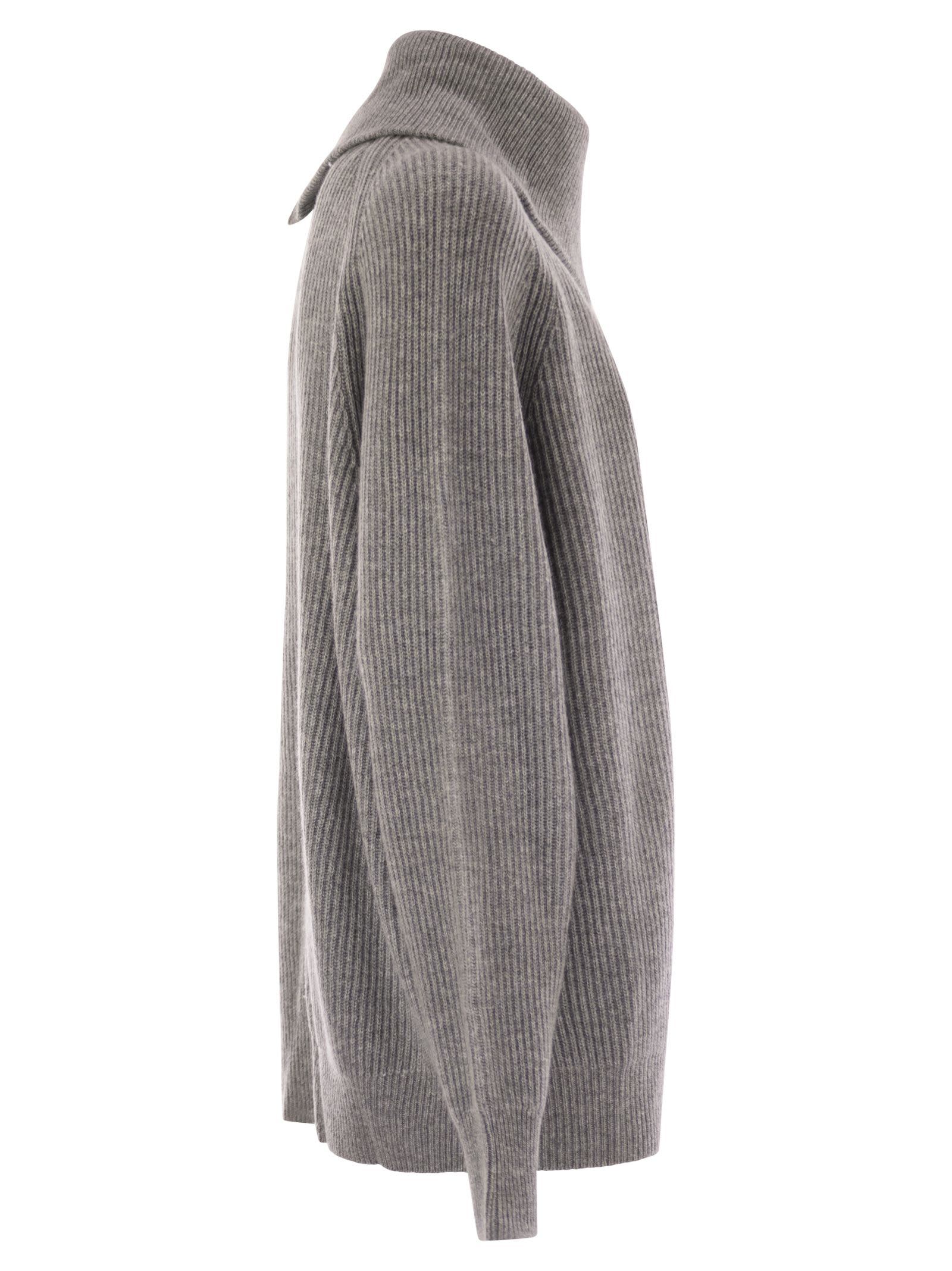 Sportmax Women Salpa - Cashmere-Blend Sweater With Zip by Luosophy