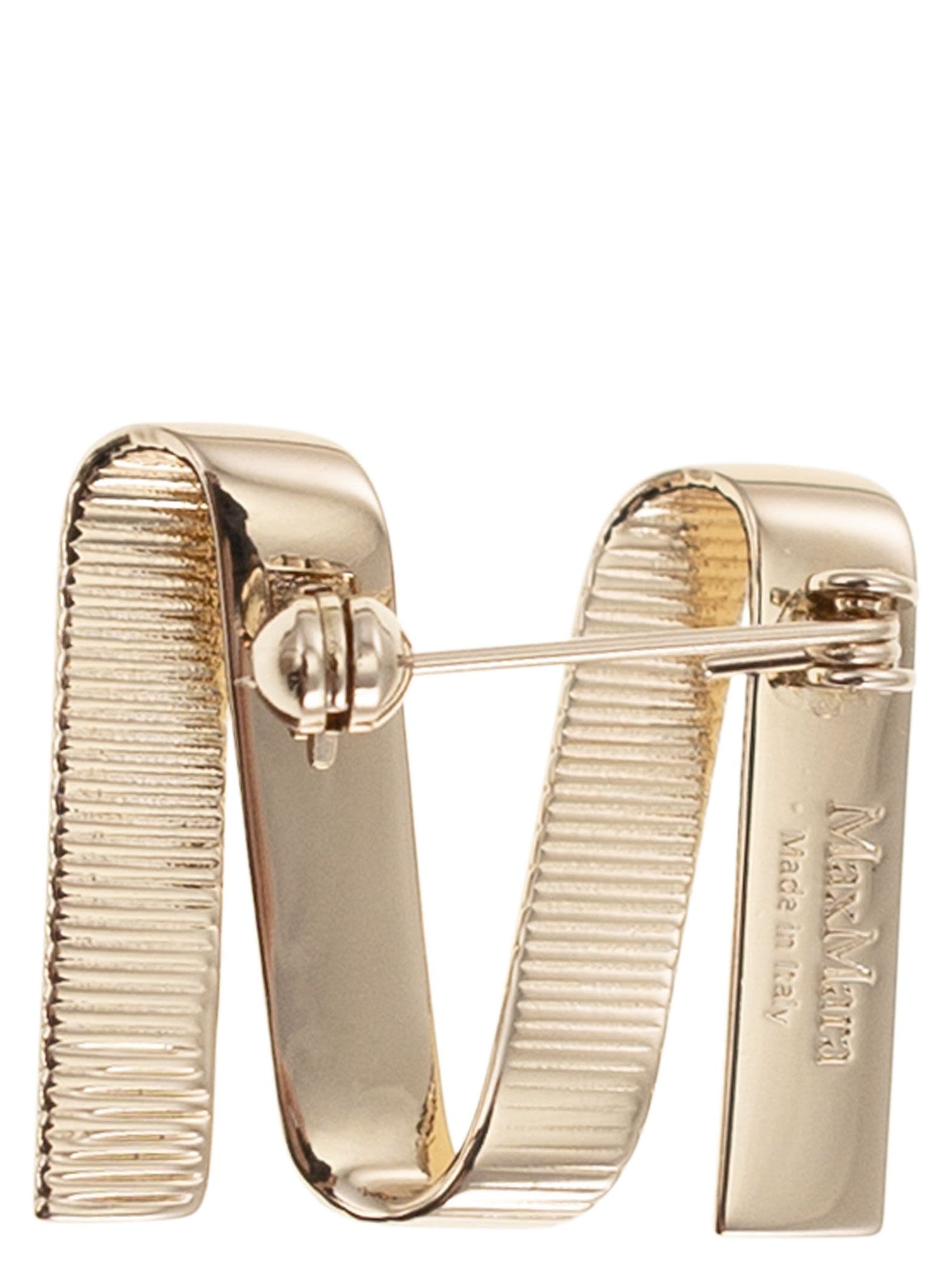 Max Mara Women Mgrosgrainpin - Metal M Pin by Luosophy