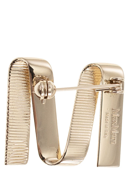 Max Mara Women Mgrosgrainpin - Metal M Pin by Luosophy