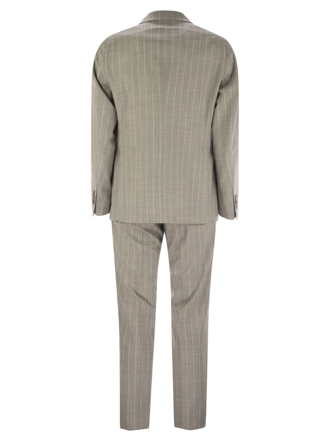 Tagliatore Men Pinstripe Suit In Wool And Silk by Luosophy