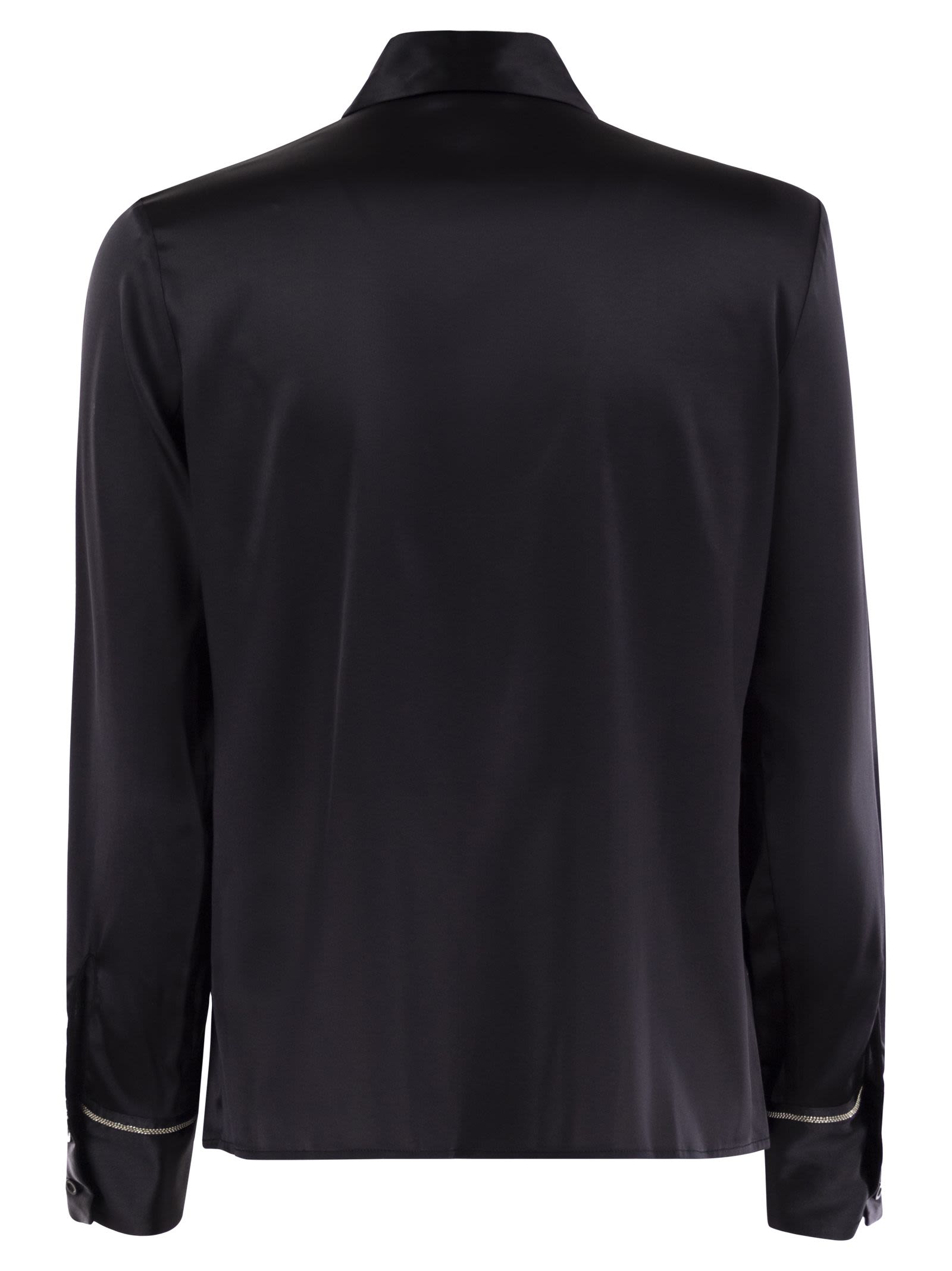 Peserico Women Silk Crepe Shirt by Luosophy