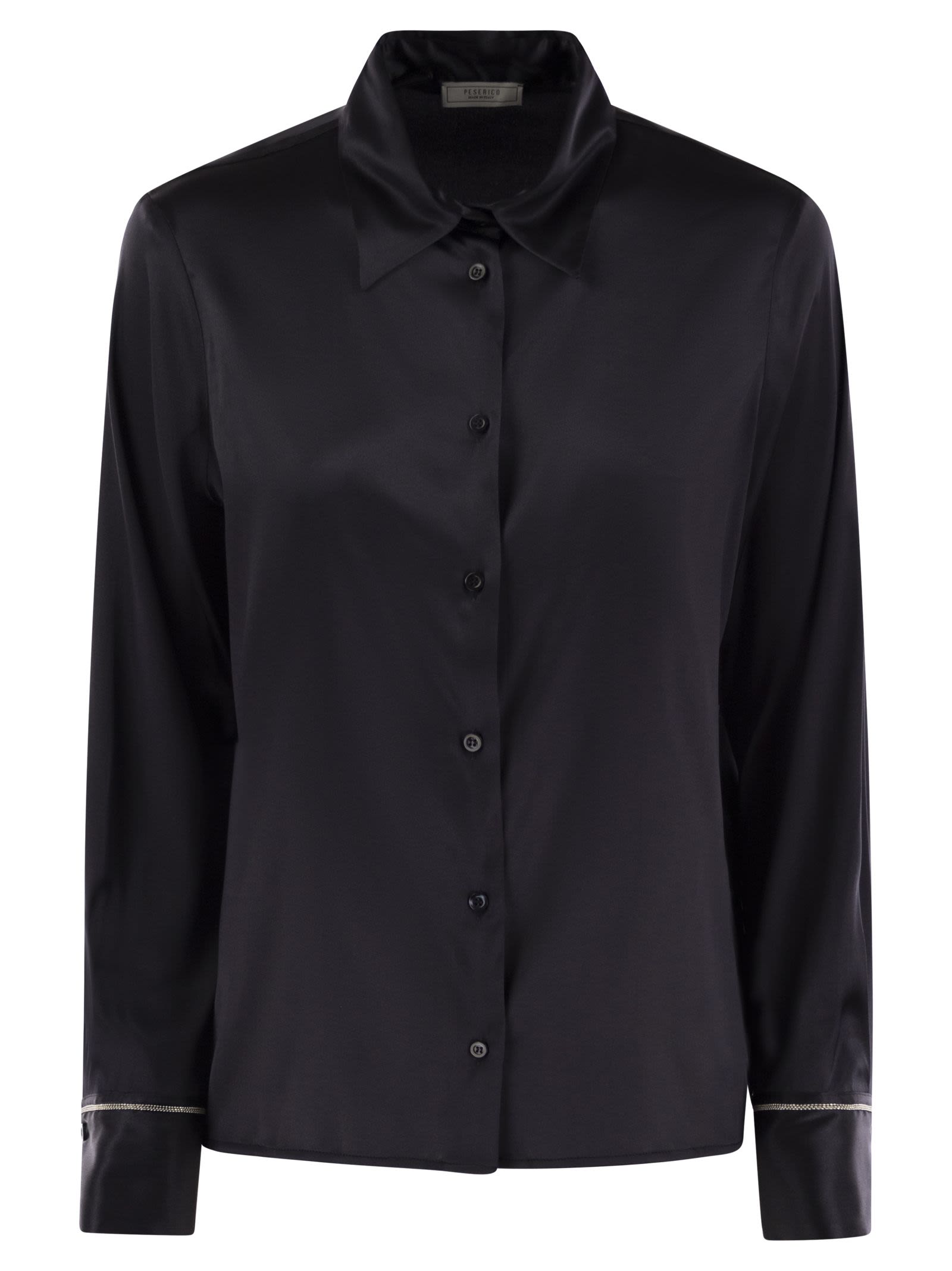 Peserico Women Silk Crepe Shirt by Luosophy