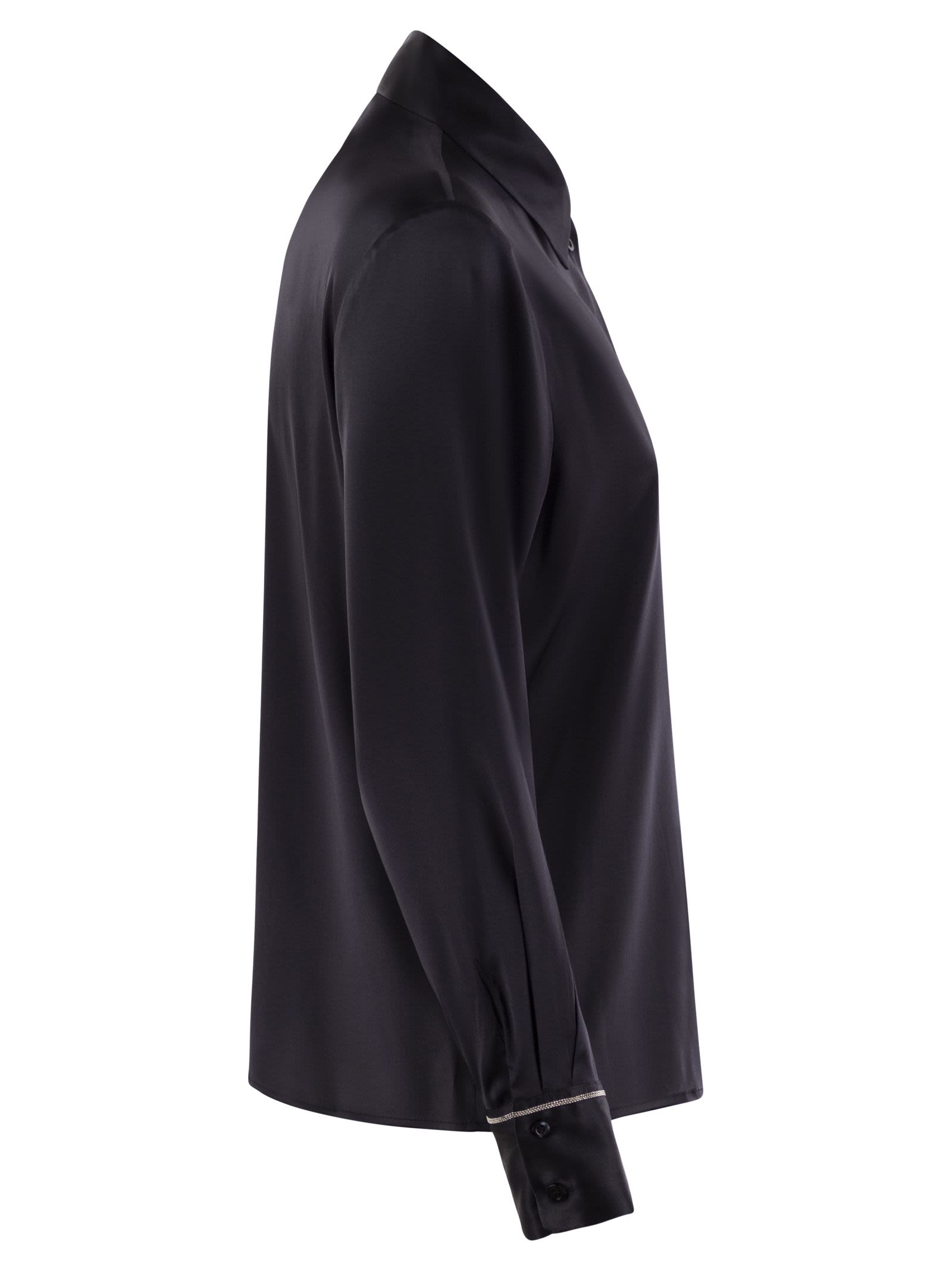 Peserico Women Silk Crepe Shirt by Luosophy
