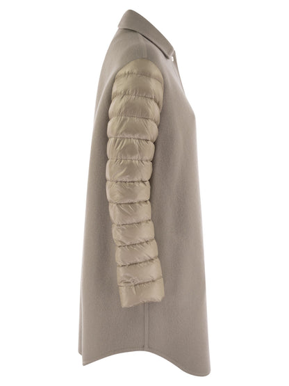 Herno Women Coat With Down Sleeves by Luosophy