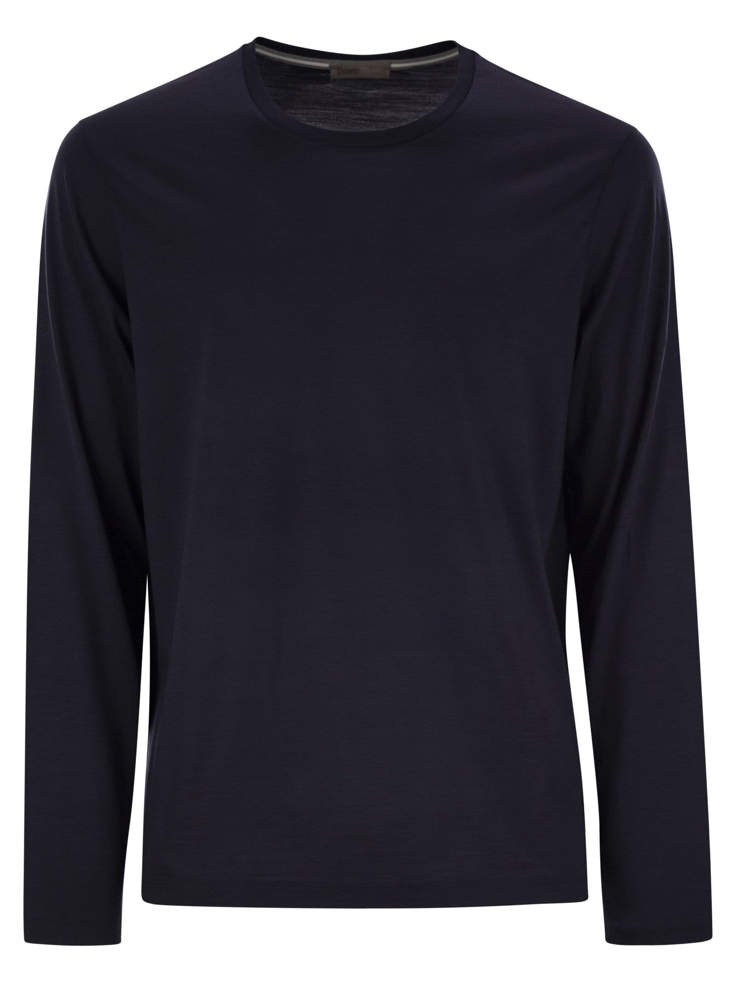 Herno Men Wool Jersey T-Shirt by Luosophy
