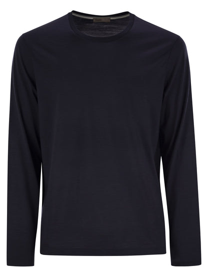 Herno Men Wool Jersey T-Shirt by Luosophy