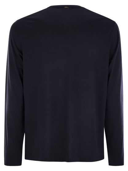 Herno Men Wool Jersey T-Shirt by Luosophy