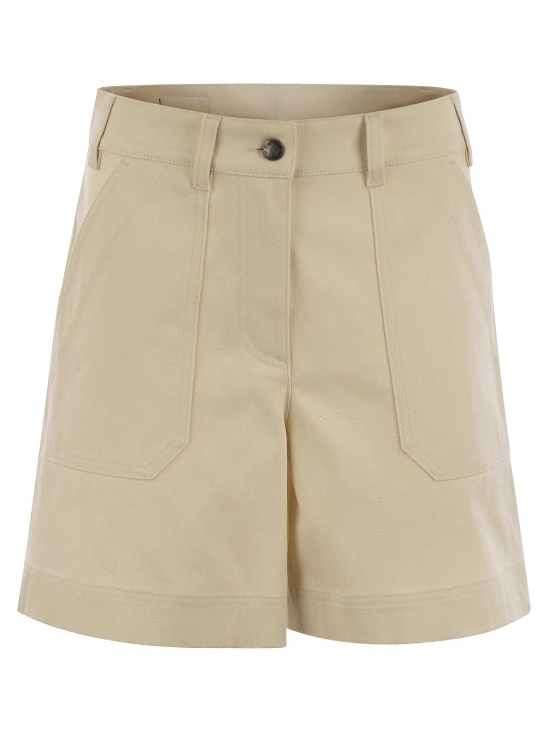 Moncler Women Cotton Gabardine Shorts by Luosophy
