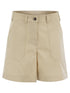 Moncler Women Cotton Gabardine Shorts by Luosophy
