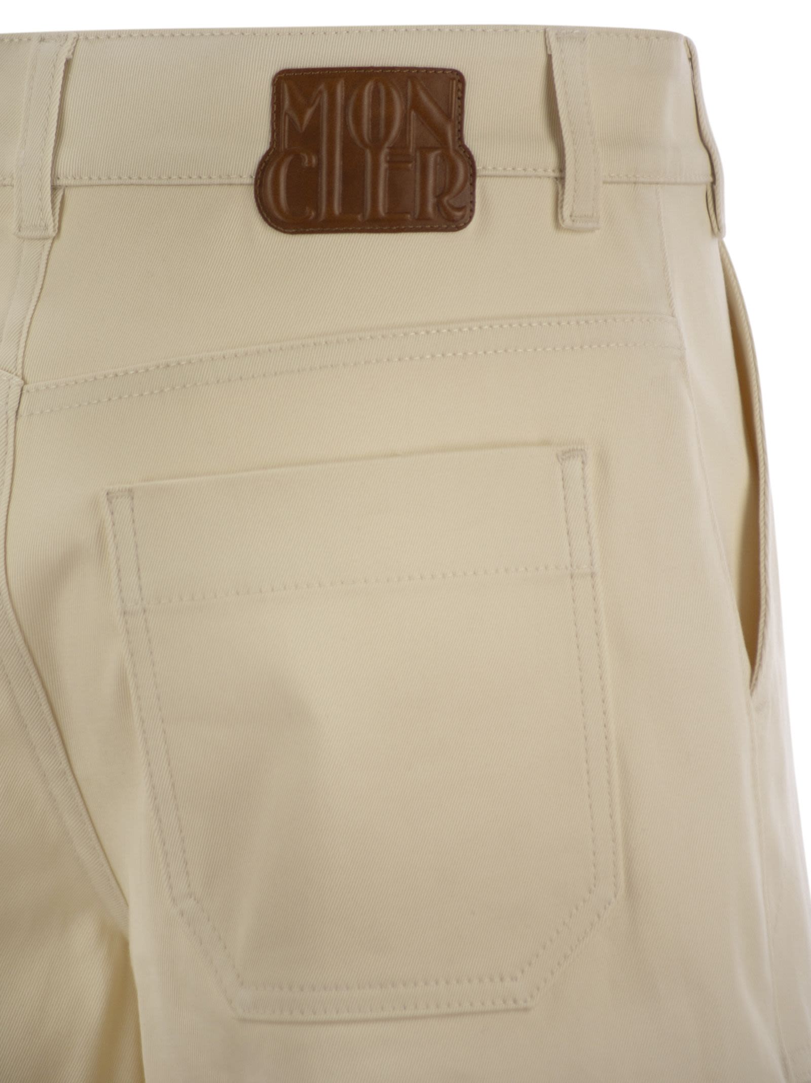 Moncler Women Cotton Gabardine Shorts by Luosophy