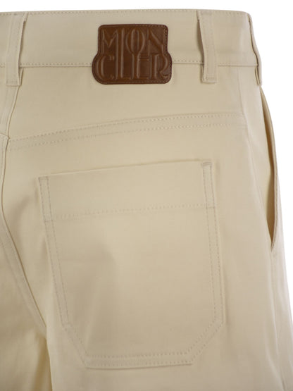Moncler Women Cotton Gabardine Shorts by Luosophy
