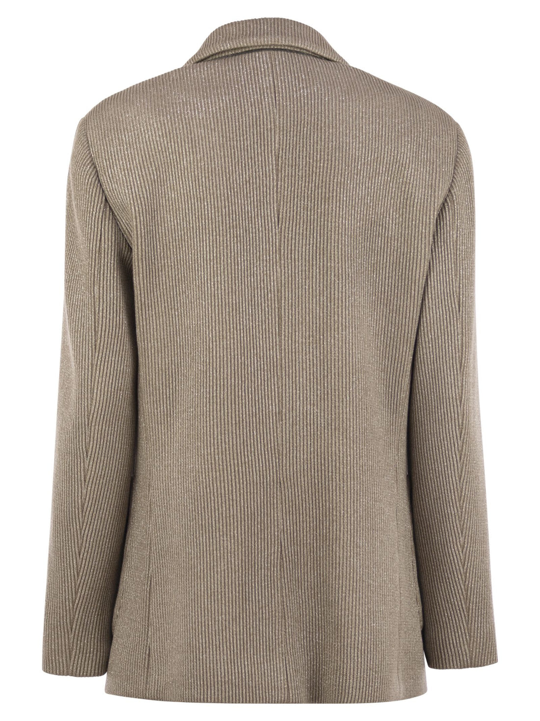 Brunello Cucinelli Women Sparkling English Rib Cotton And Viscose Knitted Jacket With Monili by Luosophy