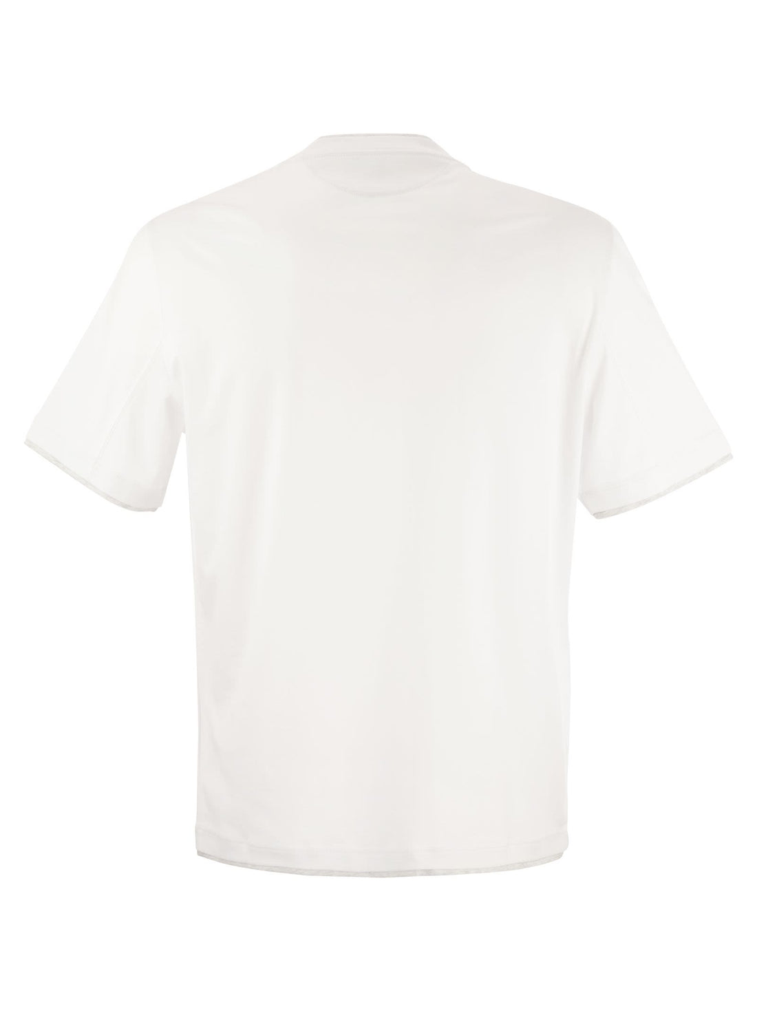 Brunello Cucinelli Men Slim Fit Crew-Neck T-Shirt In Lightweight Cotton Jersey by Luosophy