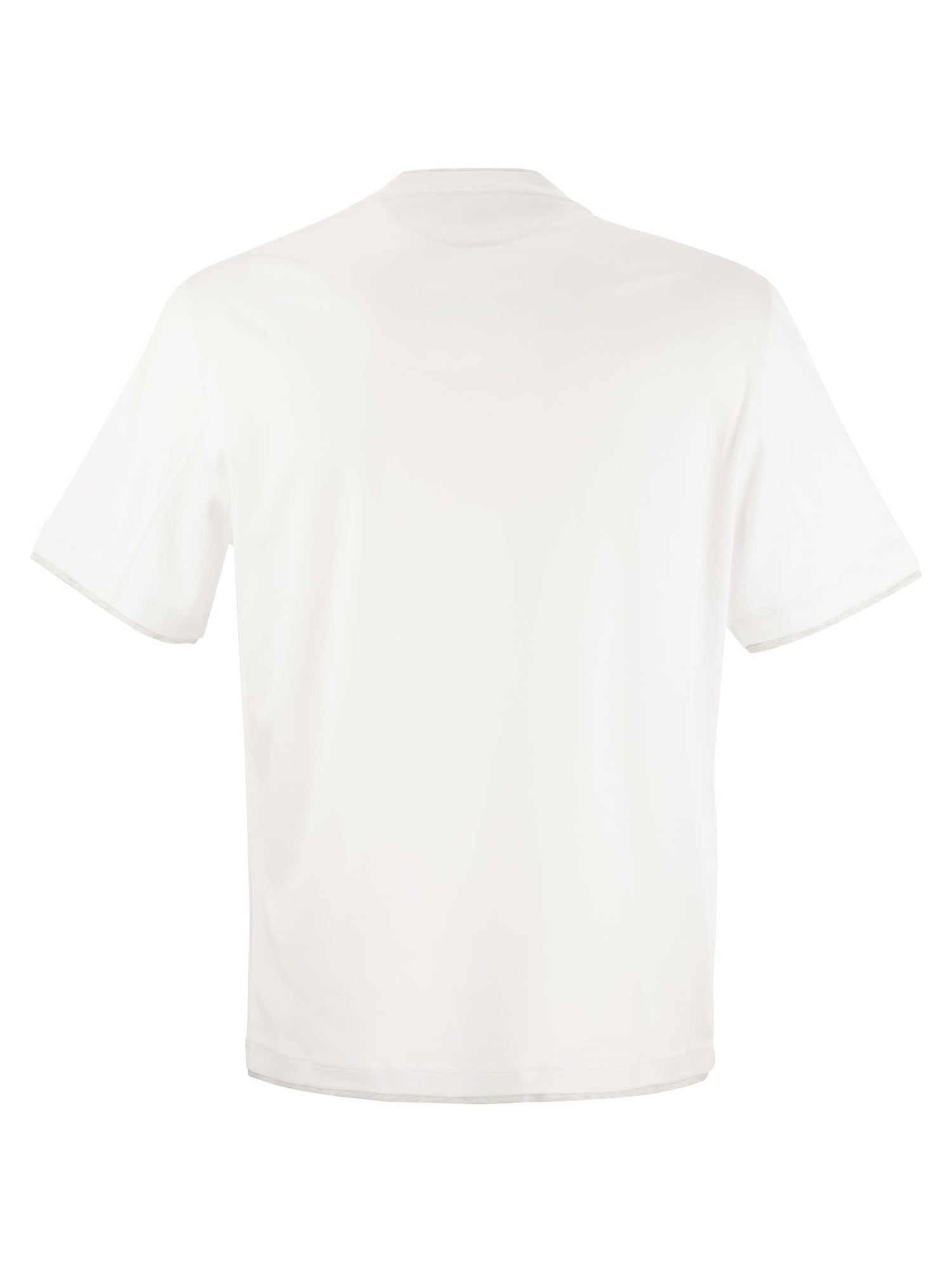 Brunello Cucinelli Men Slim Fit Crew-Neck T-Shirt In Lightweight Cotton Jersey by Luosophy