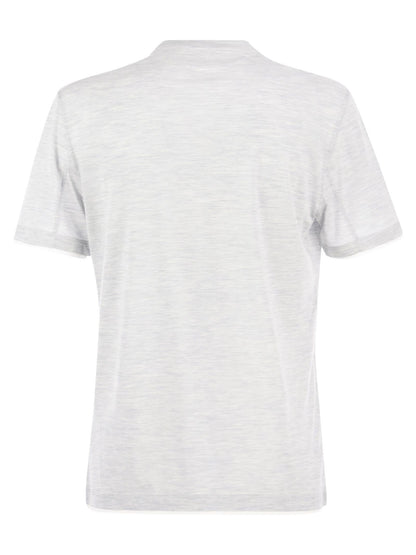 Brunello Cucinelli Men Slim Fit Crew-Neck T-Shirt In Lightweight Cotton Jersey by Luosophy