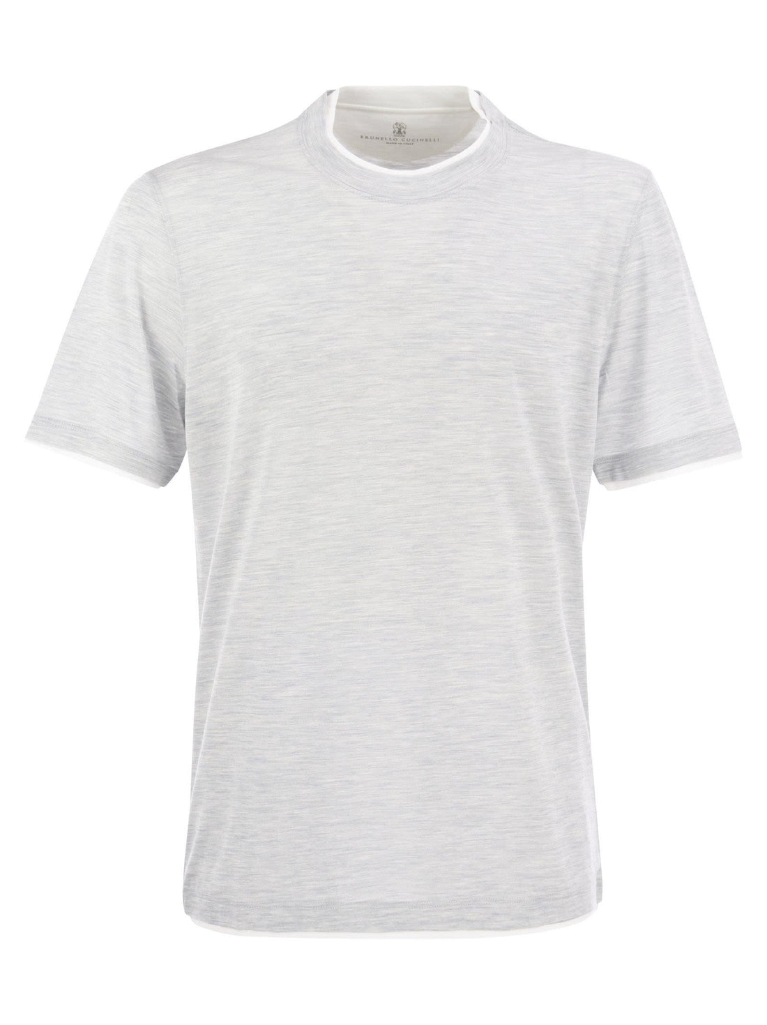 Brunello Cucinelli Men Slim Fit Crew-Neck T-Shirt In Lightweight Cotton Jersey by Luosophy