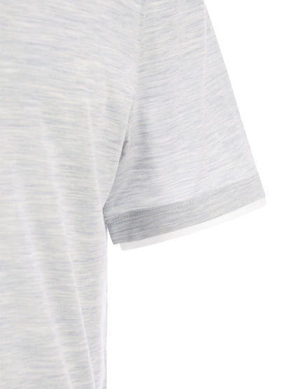 Brunello Cucinelli Men Slim Fit Crew-Neck T-Shirt In Lightweight Cotton Jersey by Luosophy