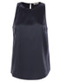 Brunello Cucinelli Women Stretch Silk Satin Top With Jewellery by Luosophy