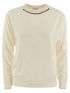 Brunello Cucinelli Women Cashmere Sweater With Neck Jewel by Luosophy