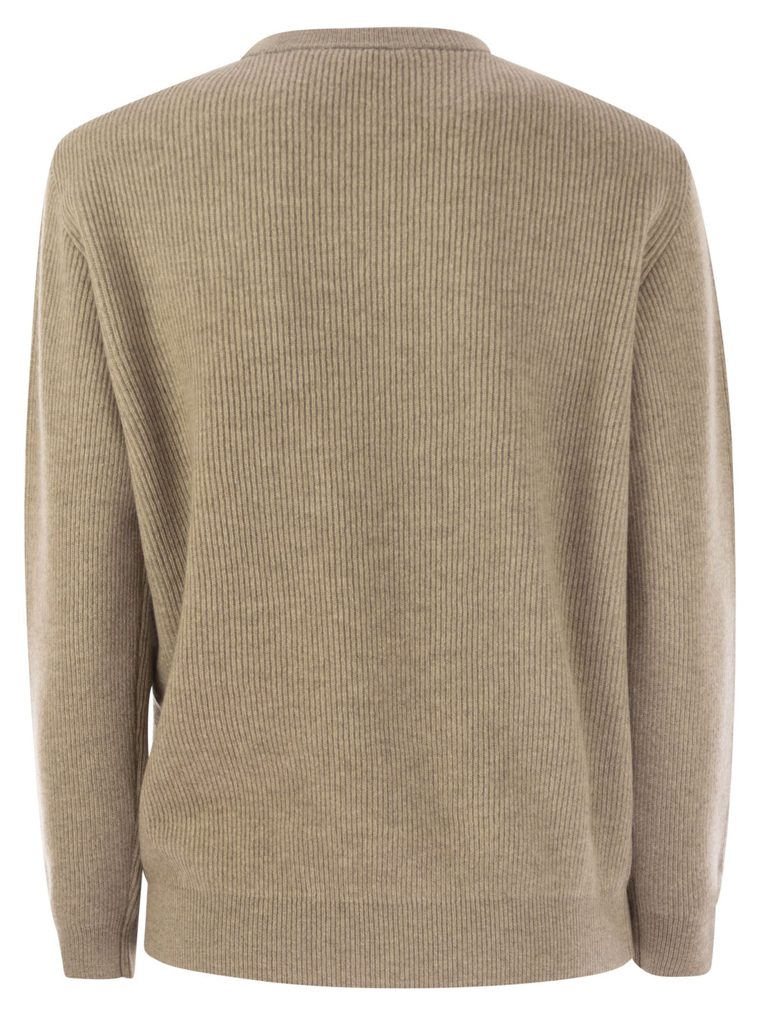 Brunello Cucinelli Women English Rib Cashmere Sweater With Monile by Luosophy