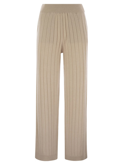 Brunello Cucinelli Women Cashmere Knit Trousers by Luosophy