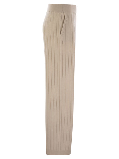 Brunello Cucinelli Women Cashmere Knit Trousers by Luosophy