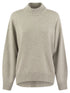 Brunello Cucinelli Women Cashmere Chimney Neck Sweater With Shiny Cuff Details by Luosophy