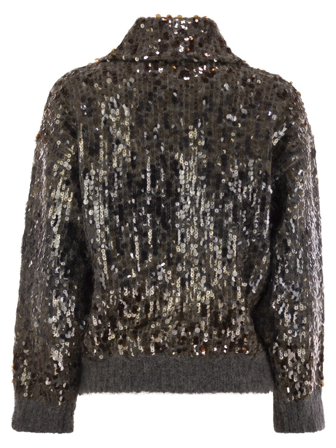 Brunello Cucinelli Women Dazzling Dégradé Embroidery Mohair And Wool Cardigan - DestGlow