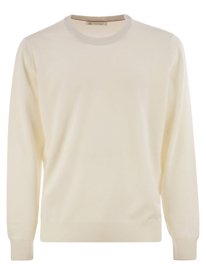 Brunello Cucinelli Men Pure Cashmere Crew-Neck Sweater by Luosophy