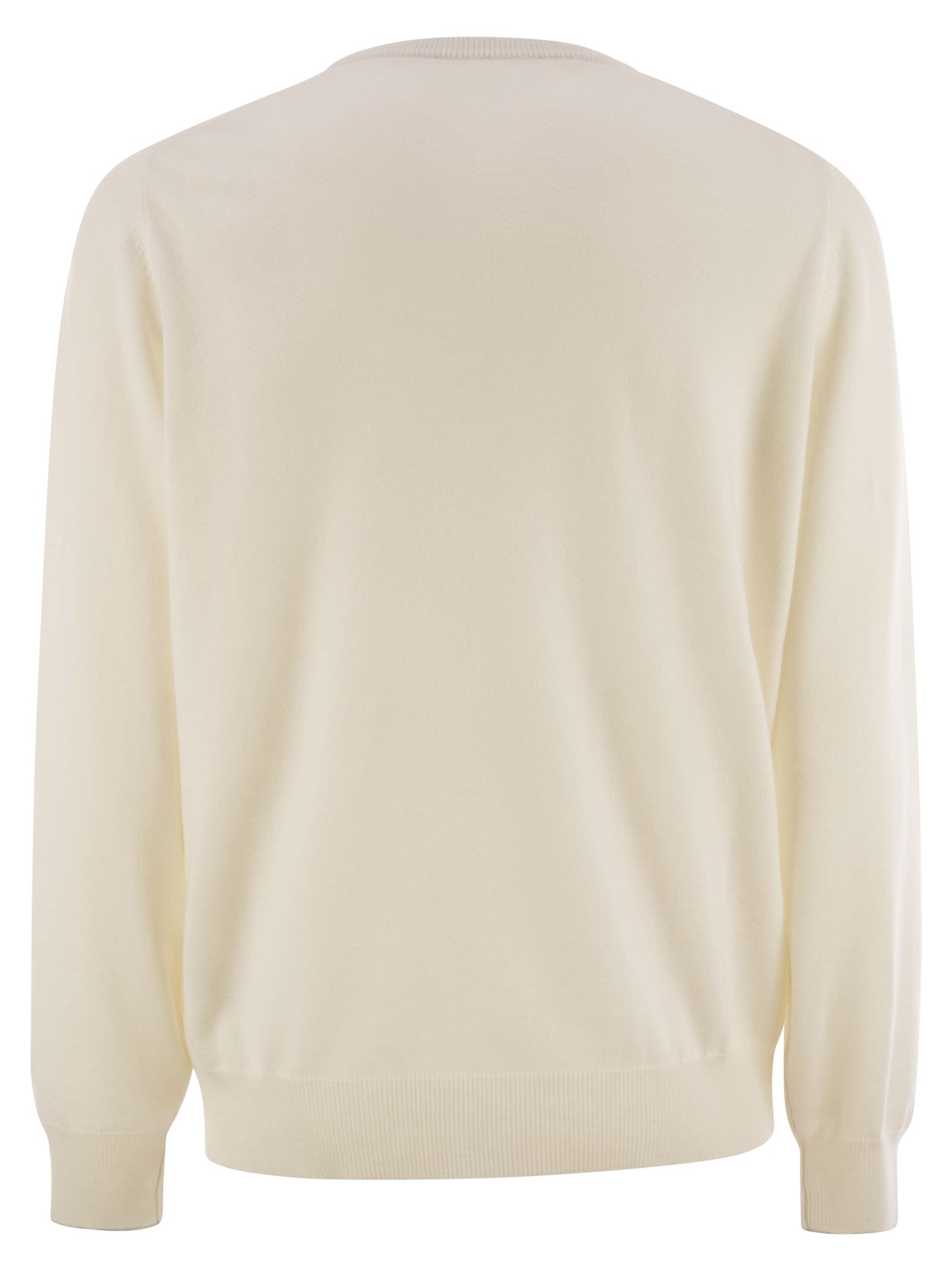 Brunello Cucinelli Men Pure Cashmere Crew-Neck Sweater by Luosophy