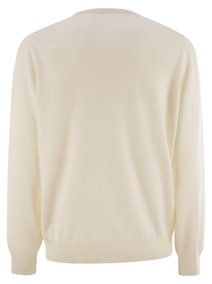 Brunello Cucinelli Men Pure Cashmere Crew-Neck Sweater by Luosophy