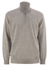 Brunello Cucinelli Men High-Necked Cashmere Sweater With Zip Opening by Luosophy