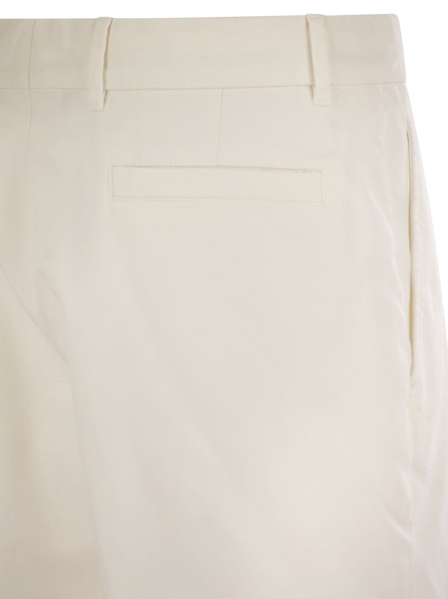 Brunello Cucinelli Men Cotton Gabardine Bermuda Shorts by Luosophy
