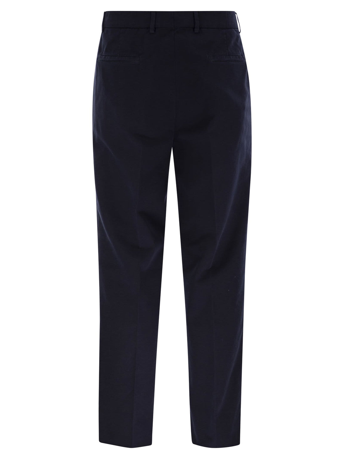 Brunello Cucinelli Men Leisure Fit Trousers In Garment-Dyed Cotton Velvet With Darts by Luosophy