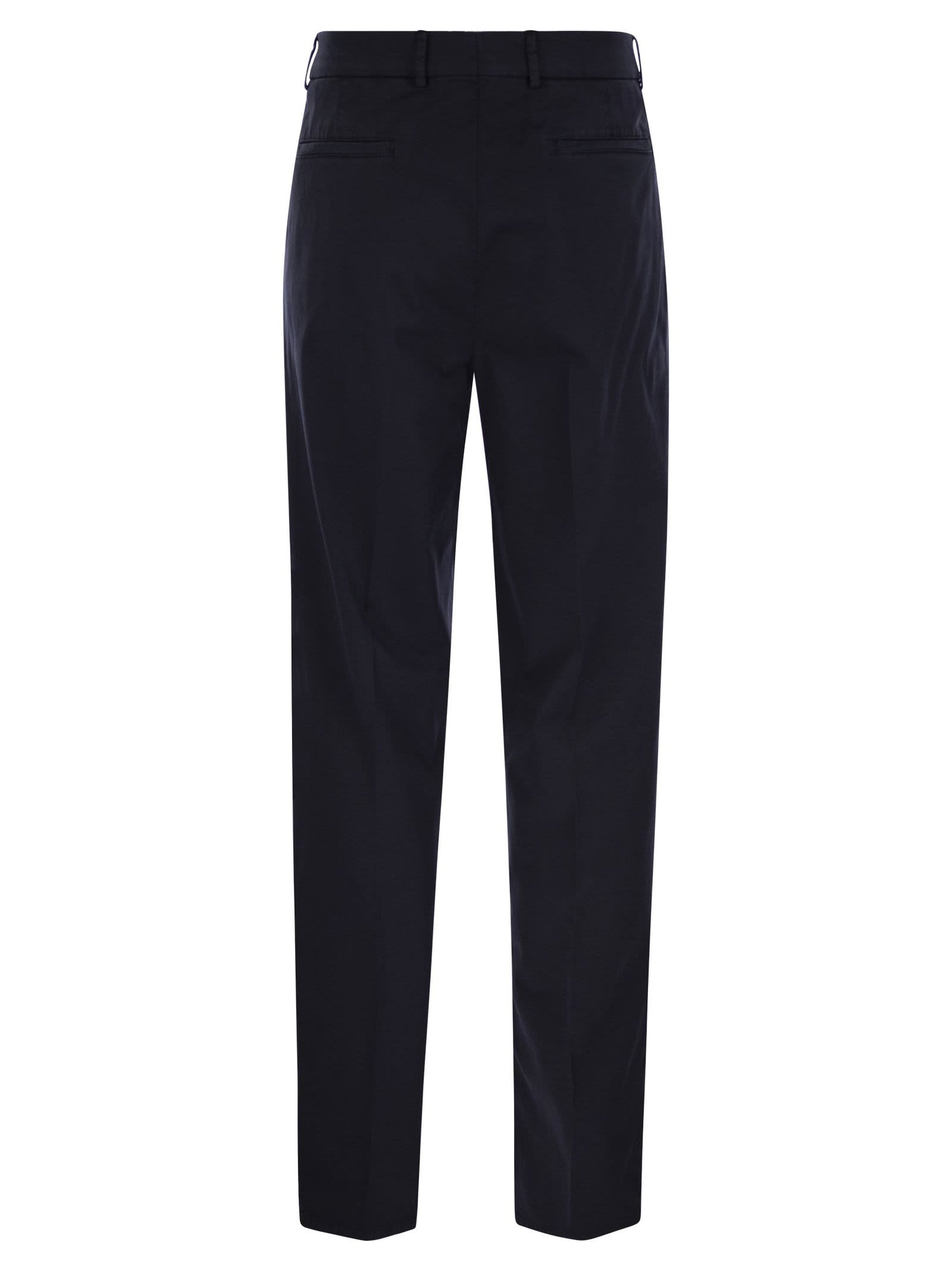 Brunello Cucinelli Men Garment-Dyed Leisure Fit Trousers In American Pima Comfort Cotton With Pleats by Luosophy