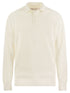 Brunello Cucinelli Men Cotton Rib Knit Polo Shirt With Long Raglan Sleeve by Luosophy