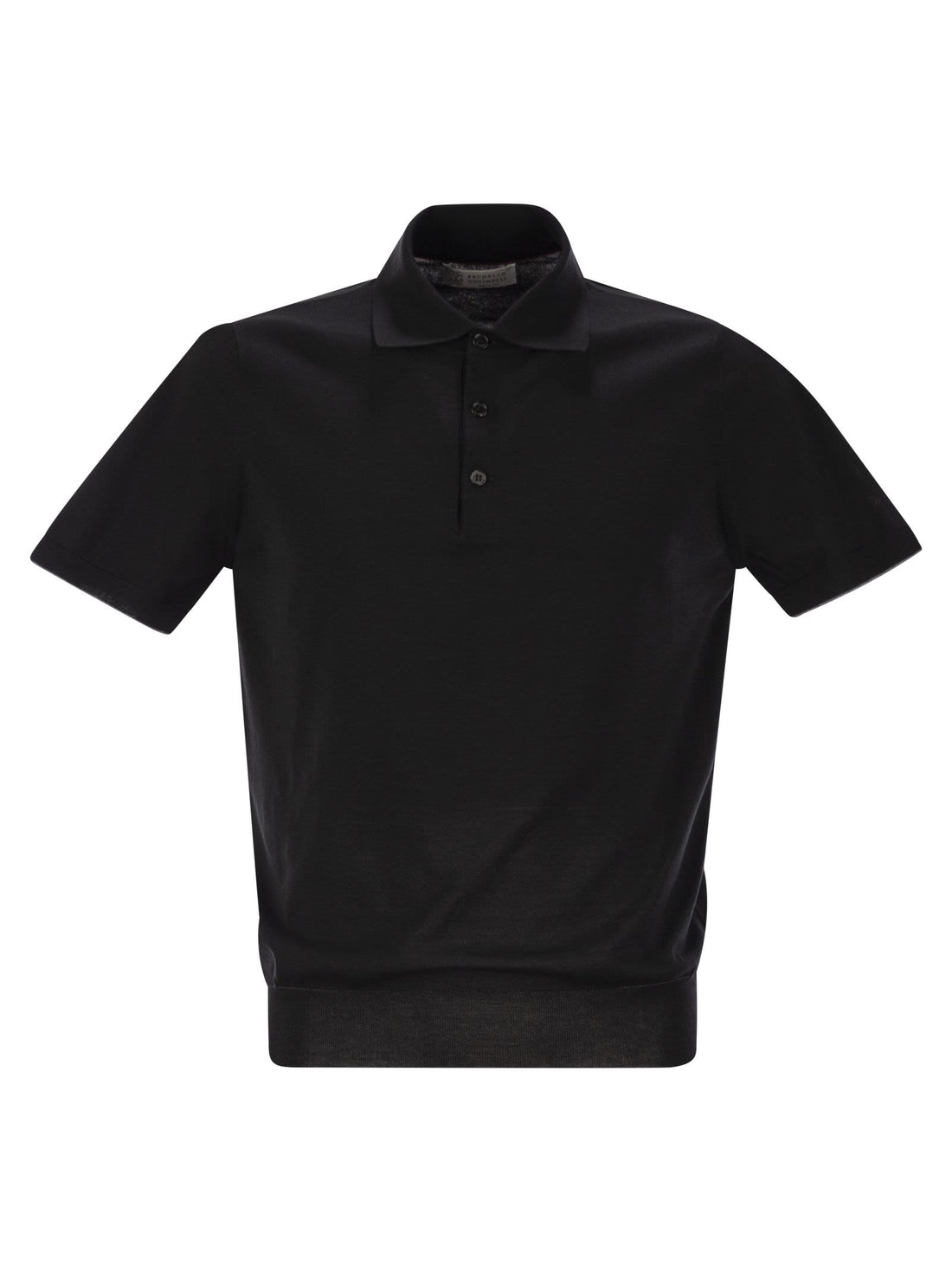 Brunello Cucinelli Men Lightweight Cotton Knit Polo Shirt  DestGlow