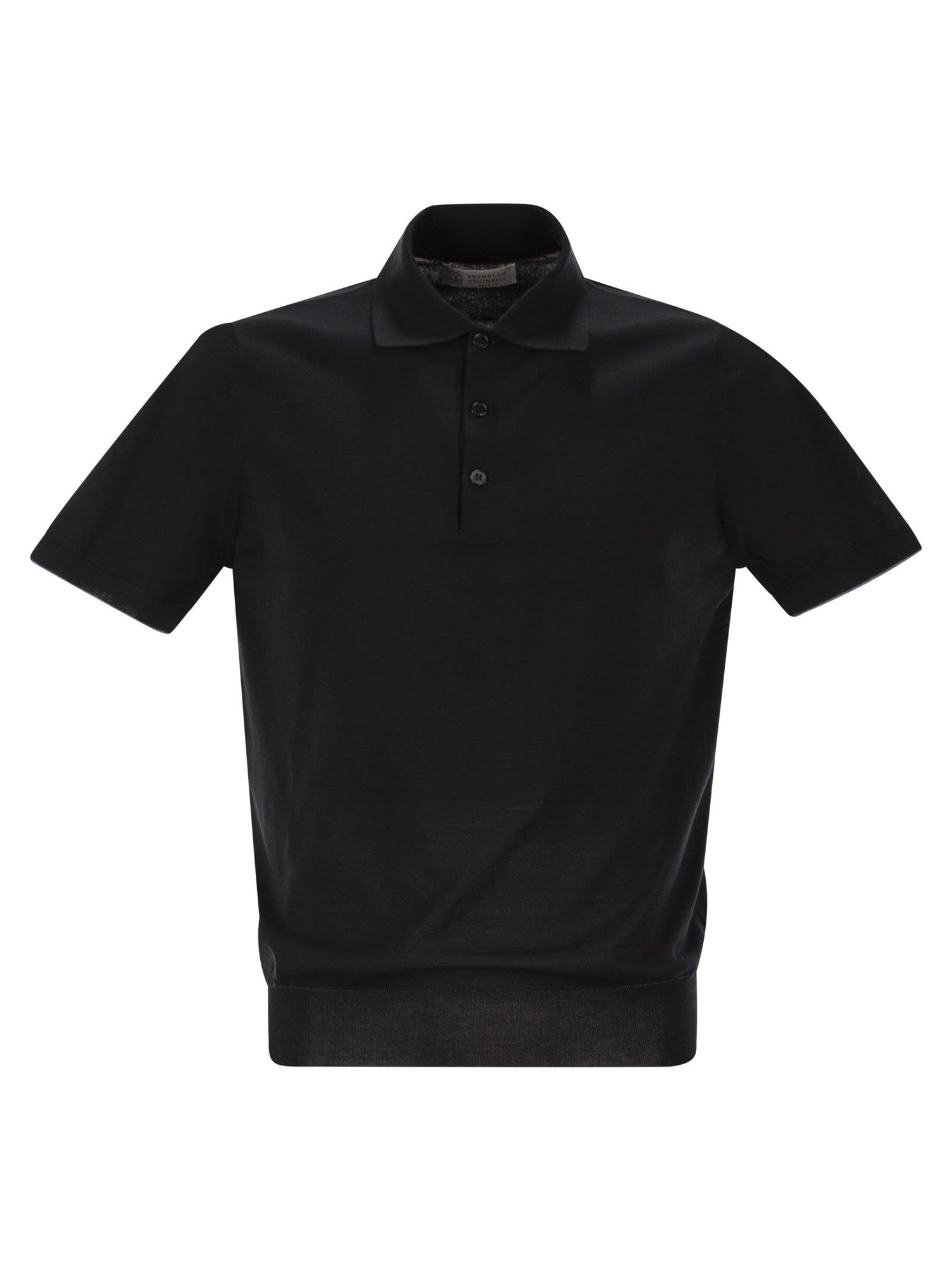 Brunello Cucinelli Men Lightweight Cotton Knit Polo Shirt by Luosophy
