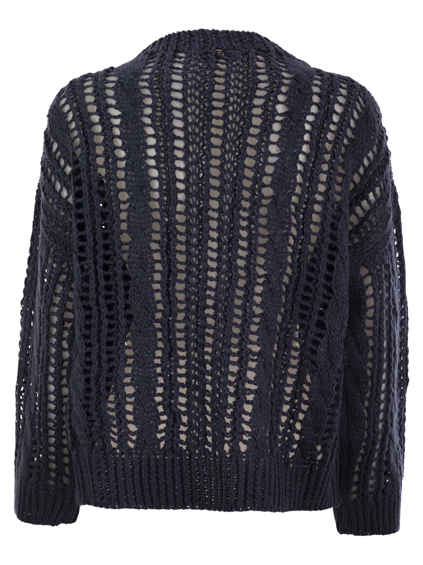 Brunello Cucinelli Women Cable &amp; Mesh Jute And Cotton Jersey by Luosophy