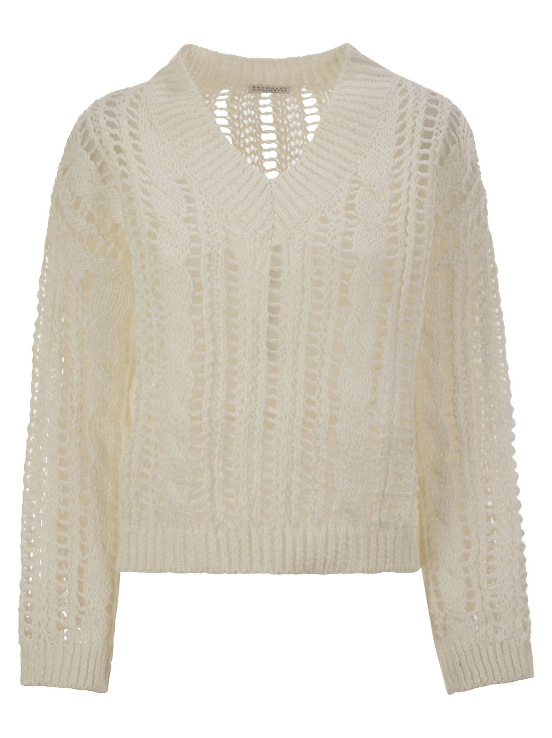 Brunello Cucinelli Women Cable &amp; Mesh Jute And Cotton Jersey by Luosophy