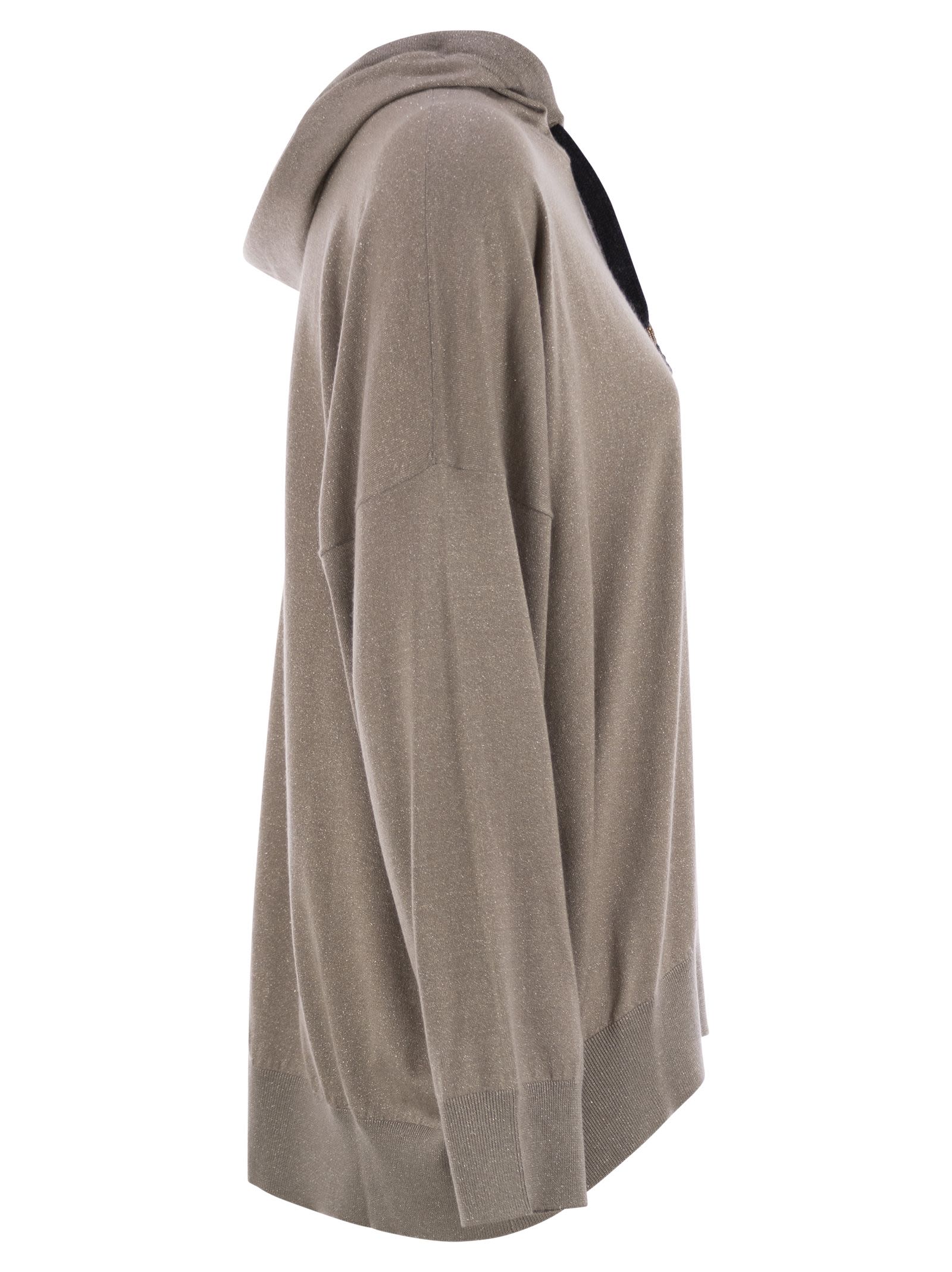 Brunello Cucinelli Women Sparkling Cashmere And Silk Sweatshirt by Luosophy