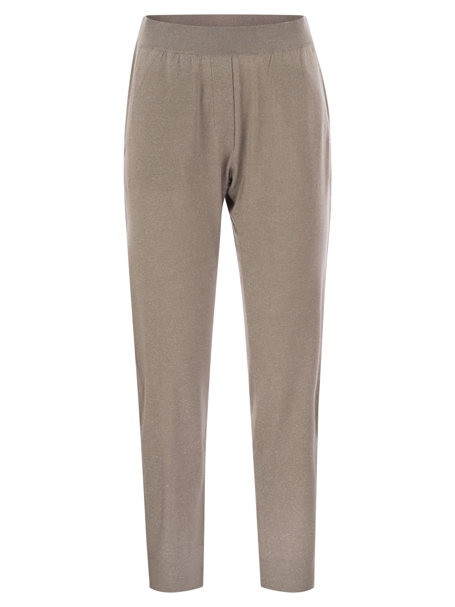 Brunello Cucinelli Women Sparkling Lightweight Cashmere And Silk Trousers by Luosophy